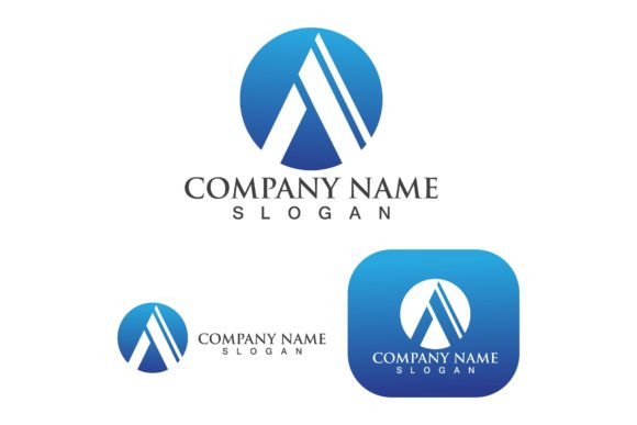 A Letter Business Logo and Symbol Vector