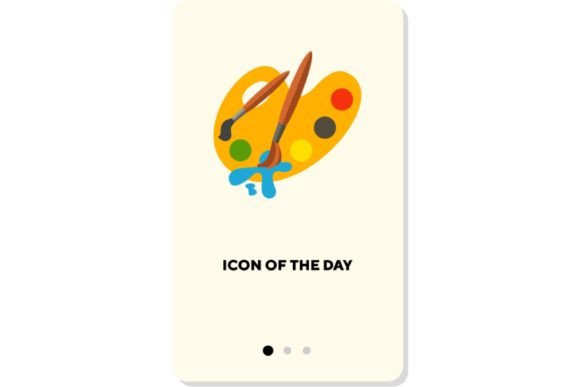 Artistic Paints Flat Icon Guide