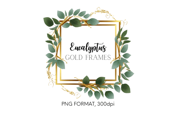 Elevating Your Creative Projects with Watercolor Eucalyptus Frame Greenery Clipart