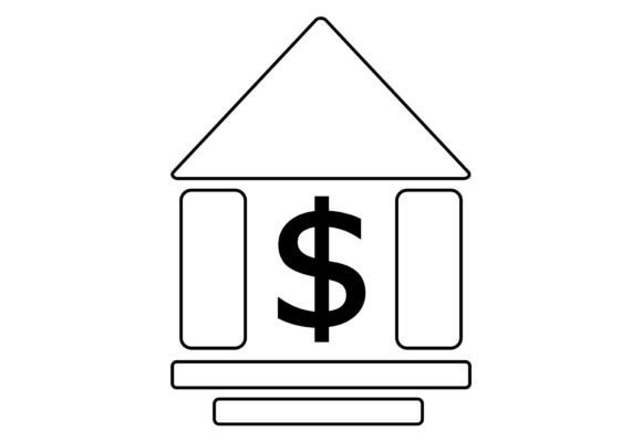 Glyph Bank Icon Design: Minimalist Aesthetics