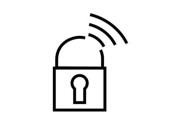 Modern Lock Vector: Minimalist Icon Design