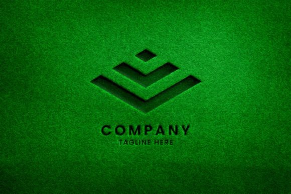 Realistic Embossed Logo Mockup on Grass: Elevating Brand Presentations with Natural Textures