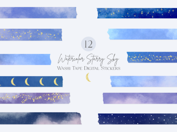 Starry Night Washi Tapes: Elevating Digital and Physical Creativity
