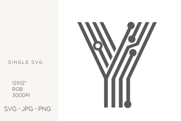 Tech Monogram Design: Leveraging the Digital Initial Letter Y for Modern Branding