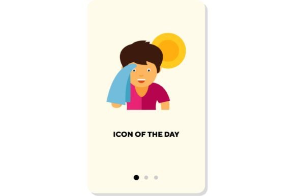 Washing Face and Head Thin Flat Icon. to Enhance Your Digital Hygiene Branding